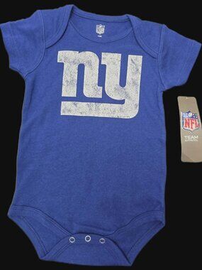 New York Giants Infant Logo Bodysuit 18M NWT